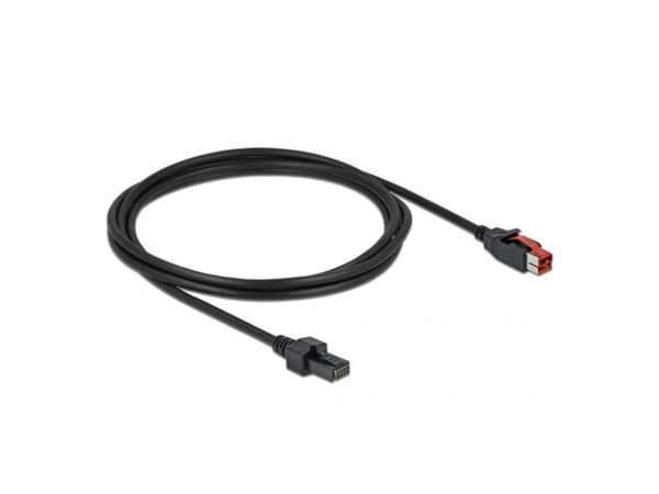 DeLOCK 85954, Musta, PoweredUSB, Mini DIN 4-pin, 5 m, 1 kpl
