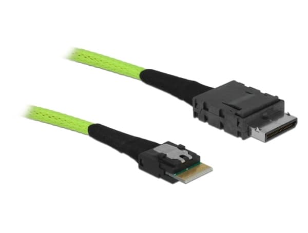 Delock OCuLink - SAS intern kabel - OCuLink (SFF-8611) (hann) til 4i Slim SAS (hann) - 1 m