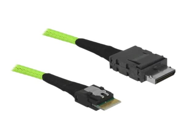 Delock OCuLink - SAS intern kabel - OCuLink (SFF-8611) (hann) til 4i Slim SAS (hann) - 1 m