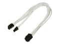 Miniatyrbilde 2 av 4: Nanoxia - Strømadapter - 8-pins PCIe-strøm (6+2) (hunn) til 6-pins PCIe-strøm (hann) - 30 cm - låst - hvit