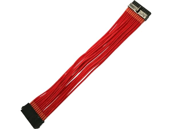 Nanoxia - Strømforlengelseskabel - 24-pins ATX (hunn) til 24-pins ATX (hann) - 30 cm - rød