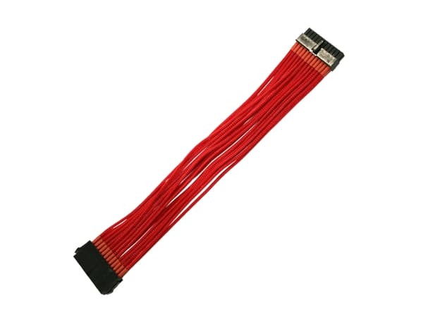 Nanoxia - Strømforlengelseskabel - 24-pins ATX (hunn) til 24-pins ATX (hann) - 30 cm - rød