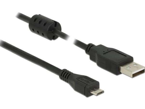 Delock - USB-kabel - USB (hane) till mikro-USB typ B (hane) - USB 2.0 - 3 m - svart