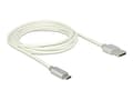 Miniatyrbild 1 av 5: Delock - USB-kabel - mikro-USB typ B (hane) till USB (hane) - USB 2.0 - 2 m - vit