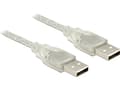 Miniatyrbild 5 av 5: Delock - USB-kabel - USB (hane) till USB (hane) - USB 2.0 - 2 m - transparent