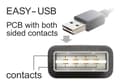 Miniatyrbild 4 av 5: Delock EASY-USB - USB-kabel - mikro-USB typ B (hane) till USB (hane) - 3 m - 90° kontakt - svart