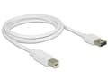 Miniatyrbild 3 av 3: Delock Easy - USB-kabel - USB (hane) vändbar till USB typ B (hane) - USB 2.0 - 1 m - vit