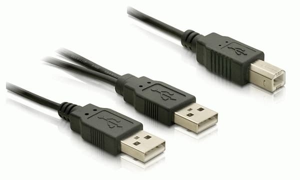 Delock - USB-kabel - USB typ B (hane) till USB (hane) - USB 2.0 - 1 m