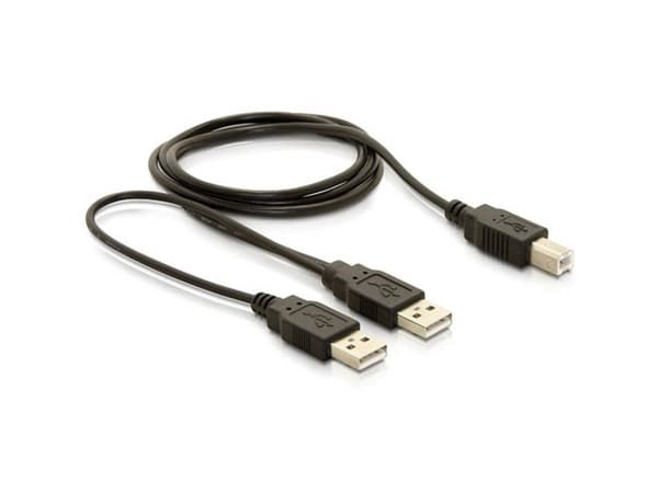 Delock - USB-kabel - USB typ B (hane) till USB (hane) - USB 2.0 - 1 m