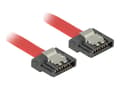 Miniatyrbild 1 av 2: Delock FLEXI - SATA-kabel - Serial ATA 150/300/600 - SATA (hona) till SATA (hona) - 1 m - sprintlåsning - röd