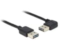 Miniatyrbild 3 av 5: Delock Easy - USB-kabel - USB (hane) vändbar till USB (hane) vändbar - USB 2.0 - 2 m - svart