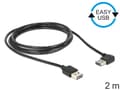 Miniatyrbild 4 av 5: Delock Easy - USB-kabel - USB (hane) vändbar till USB (hane) vändbar - USB 2.0 - 2 m - svart