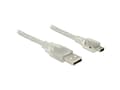 Pikkukuva 4 / 4: DeLOCK 83907, 2 m, USB A, Mini-USB B, USB 2.0, Uros/uros, Läpinäkyvä