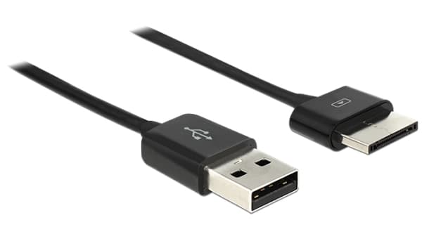 Delock - Strøm/data-kabel - USB (hann) til ASUS 36-pin connector (hann) - 1 m - svart - for ASUS Transformer Pad TF701T; Vivo Tab TF810C; VivoTab RT