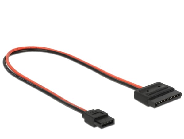 Delock - Strömkabel - SATA-ström (R) till Smal SATA-ström (R) - 24 cm
