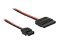 Miniatyrbild 1 av 3: Delock - Strömkabel - SATA-ström (R) till Smal SATA-ström (R) - 24 cm