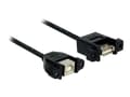 Miniatyrbilde 1 av 3: Delock - USB-kabel - USB (hunn) til USB-type B (hunn) - USB 2.0 - 1 m - svart