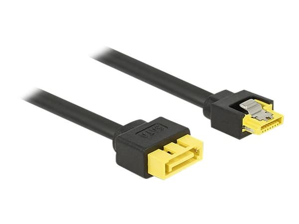 Delock - SATA-förlängningskabel - Serial ATA 150/300/600 - SATA (P) spärrad till 8-stifts SATA (R) - 30 cm