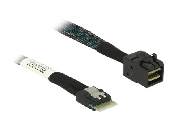 Delock - SAS intern kabel - SAS 12Gbit/s - 4i Slim SAS (hann) til 4 x Mini SAS HD (SFF-8643) (hann) - 50 cm