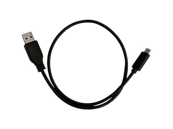 Parat 990.567-999, 0,5 m, USB C, USB A, USB 3.2 Gen 1 (3.1 Gen 1), Hankjønn/hankjønn, Sort