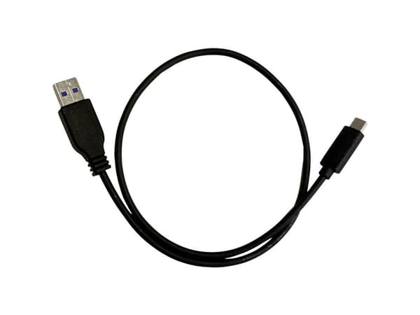 Parat 990.567-999, 0,5 m, USB C, USB A, USB 3.2 Gen 1 (3.1 Gen 1), Hankjønn/hankjønn, Sort