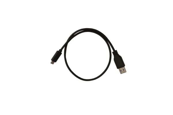 Parat 990.567-999, 0,5 m, USB C, USB A, USB 3.2 Gen 1 (3.1 Gen 1), Hankjønn/hankjønn, Sort
