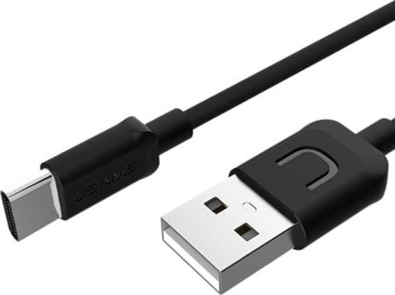 Kabel USB Usams USB-A - USB-C 1 m Czarny (63881-uniw)