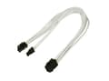Miniatyrbilde 3 av 4: Nanoxia - Strømadapter - 8-pins PCIe-strøm (6+2) (hunn) til 6-pins PCIe-strøm (hann) - 30 cm - låst - hvit
