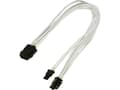 Miniatyrbilde 4 av 4: Nanoxia - Strømadapter - 8-pins PCIe-strøm (6+2) (hunn) til 6-pins PCIe-strøm (hann) - 30 cm - låst - hvit