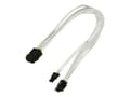 Miniatyrbilde 1 av 4: Nanoxia - Strømadapter - 8-pins PCIe-strøm (6+2) (hunn) til 6-pins PCIe-strøm (hann) - 30 cm - låst - hvit