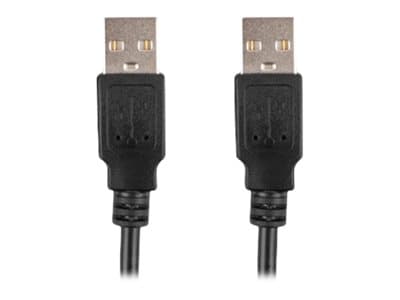 Lanberg - USB-kaapeli - USB (uros) - USB (uros) - USB 2.0 - 1,8 m - musta