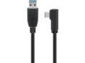 Miniatyrbild 4 av 5: MicroConnect - USB-kabel - USB typ A (hane) rak till 24 pin USB-C (hane) vinklad - USB 3.2 Gen 1 - 50 cm - svart