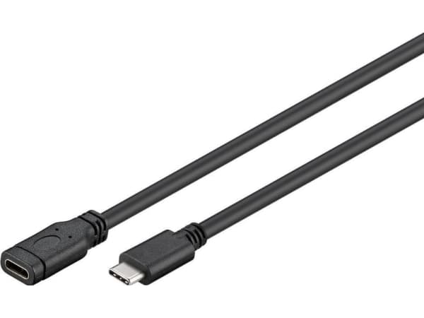 Microconnect USB3.1CC1.5EX, 1,5 m, USB C, USB C, 3.2 Gen 1 (3.1 Gen 1), 5000 Mbit/s, Sort