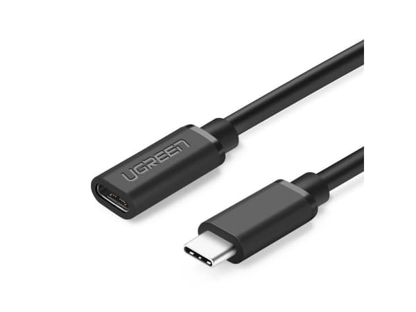 Forlengelseskabel USB-C 3.1 UGREEN, 4K, 60W, 0,5m (svart)