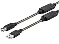 VivoLink - USB-kabel - USB (hane) till USB typ B (hane) - USB 2.0 - 15 m - aktiv