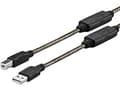 Miniatyrbild 4 av 5: VivoLink - USB-kabel - USB (hane) till USB typ B (hane) - USB 2.0 - 15 m - aktiv