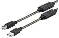 VivoLink - USB-kabel - USB (hane) till USB typ B (hane) - USB 2.0 - 15 m - aktiv