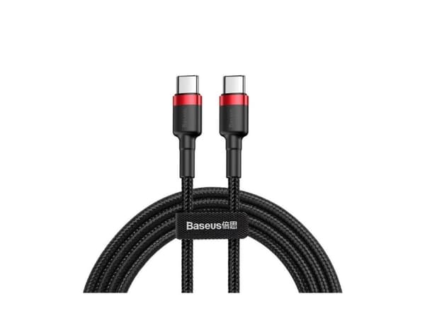 Baseus Cafule, 2 m, USB C, USB C, 0,48 Gbit/s, Svart, Röd