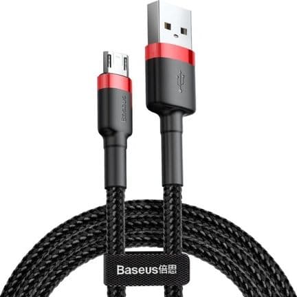 Baseus Cafule, 3 m, USB A, Micro-USB A, USB 2.0, Svart