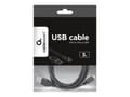 Miniatyrbild 3 av 5: Cablexpert - USB-kabel - mikro-USB typ B (hane) till USB (hane) - 3 m - formpressad - svart