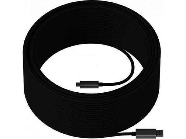 Logitech Strong - USB-kaapeli - USB Type A (han) til USB-C (han) - USB 3.2 Gen 2 - 25 m - plenum, aktiivinen optinen kaapeli (AOC)