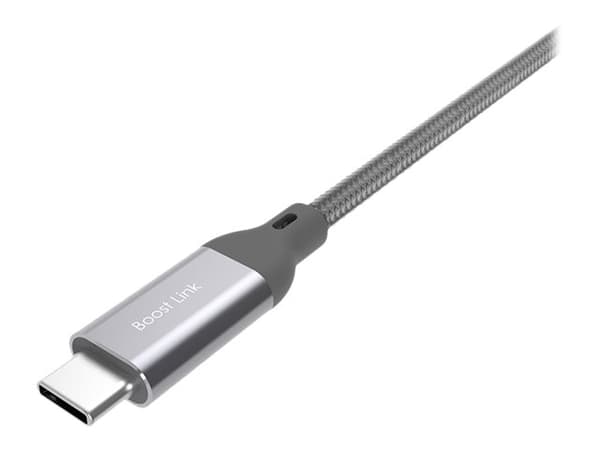 Silicon Power Boost Link Nylon LK30AC USB-kabel 1 m USB 3.2 Gen 1 (3.1 Gen 1) USB A USB C Grå