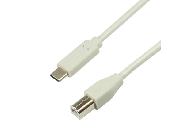 LogiLink CU0161, 2 m, USB C, USB B, USB 2.0, 0,48 Gbit/s, Grå