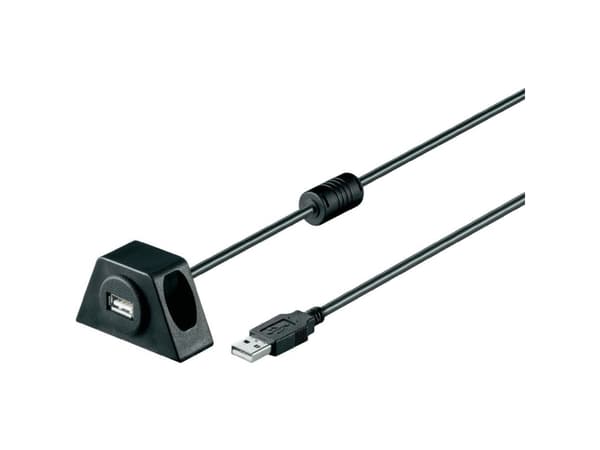 Goobay USB2.0 - USB2.0, 0.6m, 0,6 m, USB A, USB A, USB 2.0, Hane/Hona, Svart
