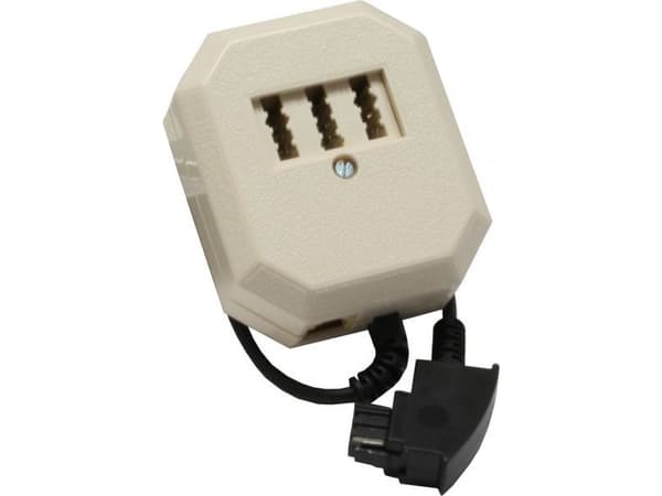 InLine 69905, 0,2 m, TAE (F), TAE (N) + RJ-11, Beige