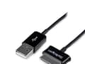 Miniatyrbilde 5 av 5: StarTech.com USB2SDC3M mobiltelefonkabel Sort 3 m USB A Samsung 30-pin