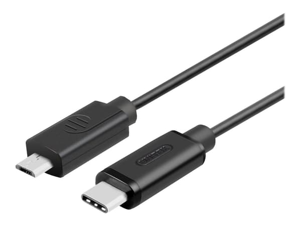 Unitek Y-C473BK - USB-kabel - 24 stift USB-C (han) till Micro-USB Typ B (han) - USB 2.0 - 1 m - sorterad