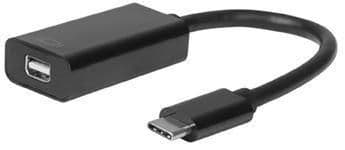 MicroConnect USB - C to Mini DP M-F, 0.2M Resolution : 4K*2K@30Hz Black, Support Audio and Video