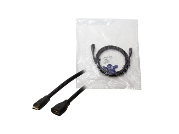 LogiLink CU0122, 1,5 m, Micro-USB B, Micro-USB B, USB 2.0, 0,48 Gbit/s, Svart