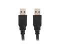 Miniatyrbild 3 av 3: USB-A till USB-A 3.0 Kabel (h/h) Svart (0.5 Meter)